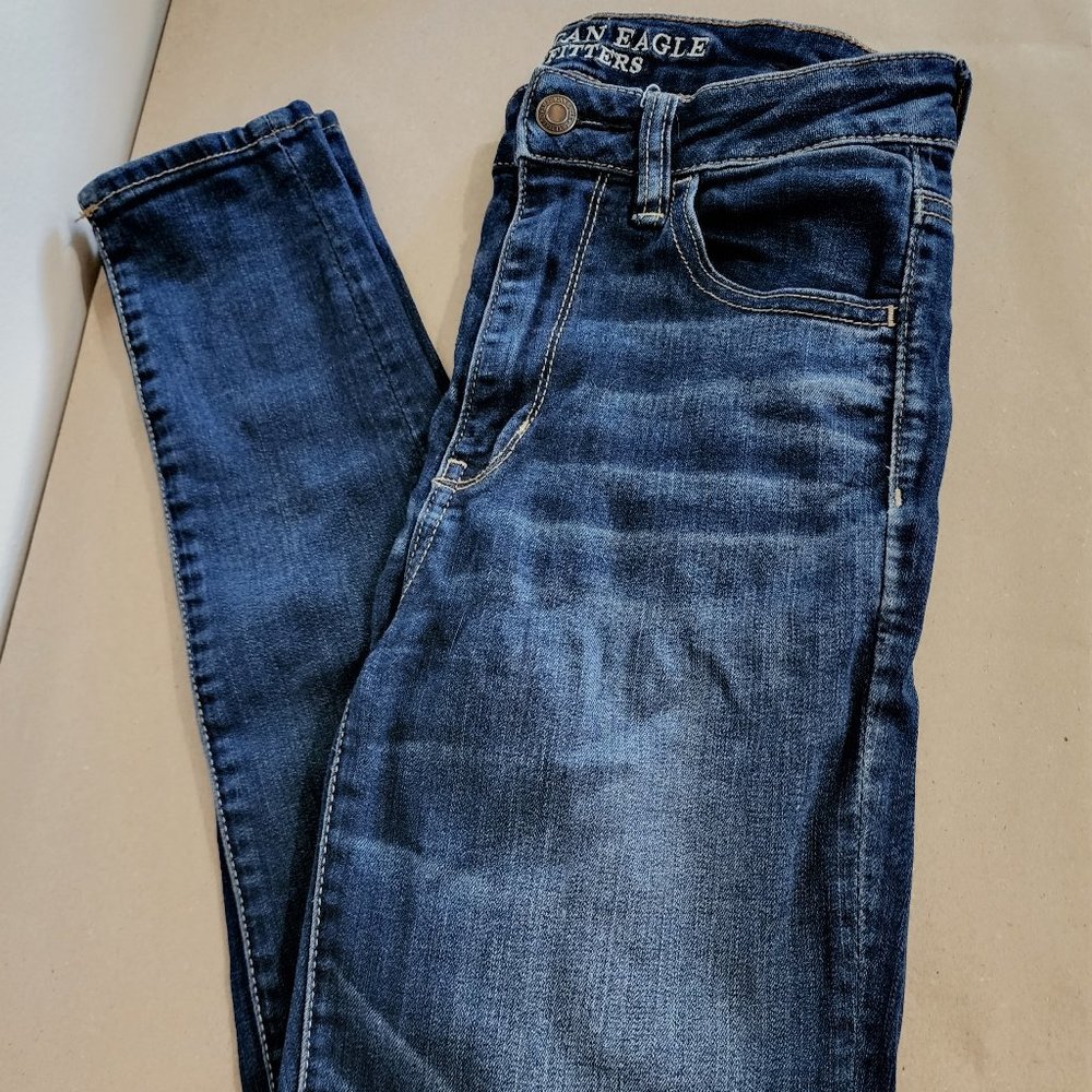 American Eagle Super Hi Rise Jeggings, extra long length